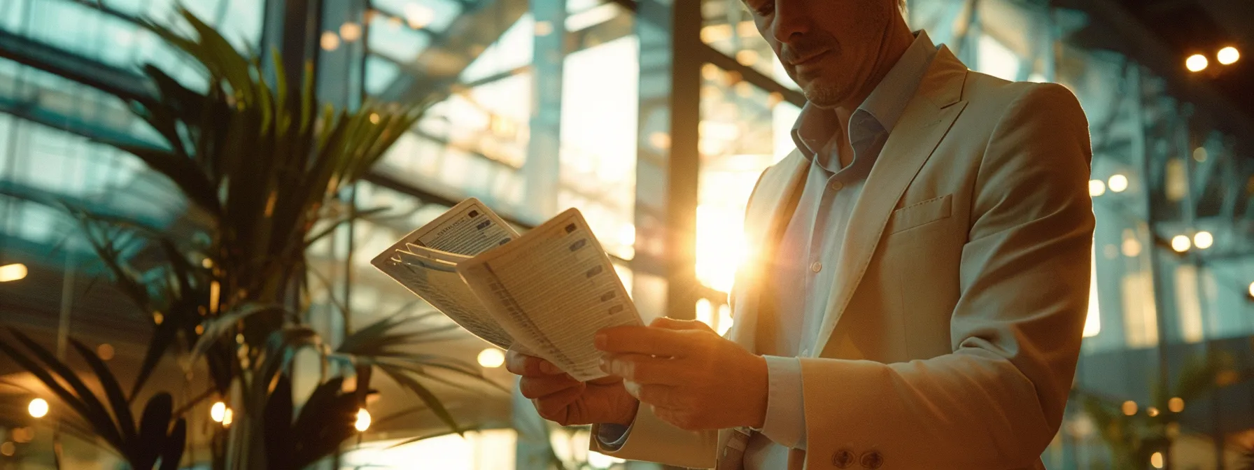 a vigilant individual examines a damaged cheque under bright, focused lighting, highlighting the critical importance of recognizing fraudulent signs while safeguarding personal finances, set against a sleek, modern office background.