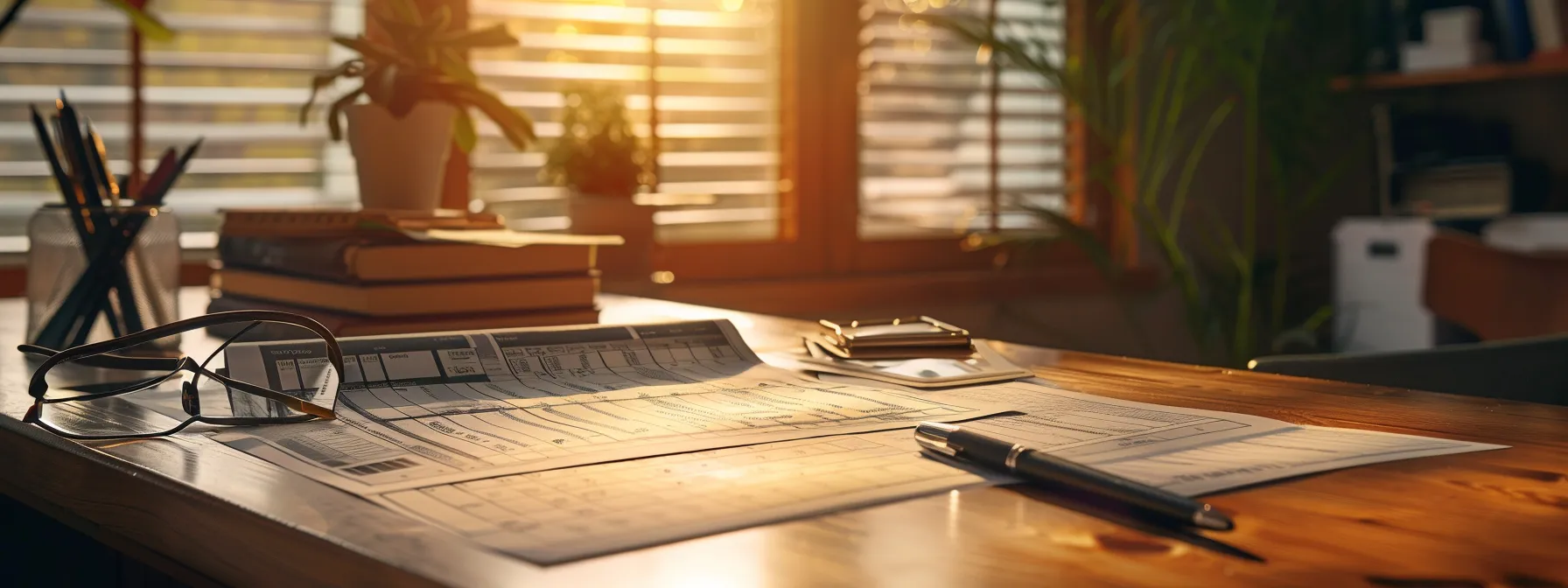 a meticulously arranged business cheque on a sleek wooden desk, illuminated by soft natural light, highlighting accurate entries against a backdrop of organized accounting documents, symbolizing security and trust in financial transactions.
