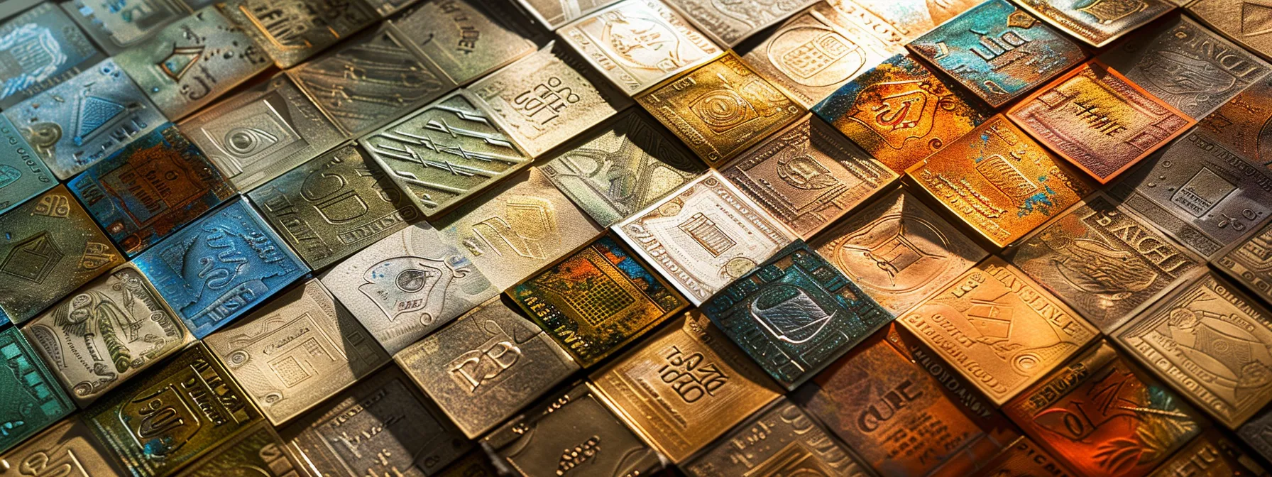 a vibrant composition featuring an array of meticulously arranged business and personal cheques, showcasing their intricate designs and textures against a smooth, neutral backdrop that emphasizes their uniqueness and importance in financial transactions.